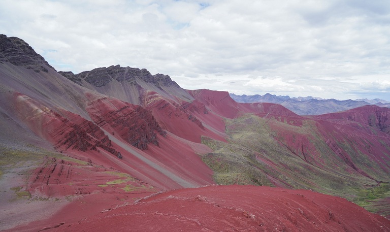 Rainbow mountain - red valley peru
