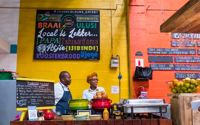 Lokaal restaurant in Zuid-Afrika