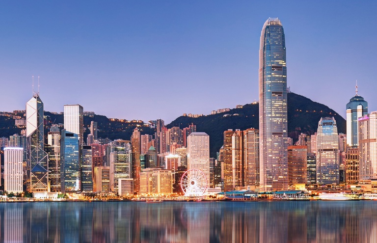 Hongkong skyline China