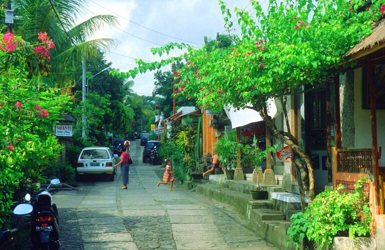 Ubud stad straat Indonesië Djoser