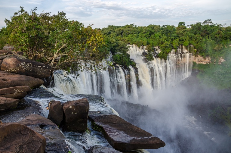 Kalandula watervallen Angola