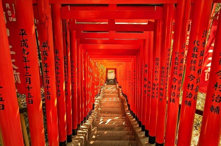 Hie tempel torii Tokyo Japan