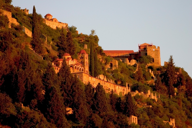 Dorp Mystras Griekenland