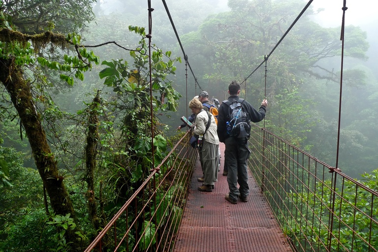 Brug in mist Monteverde Costa Rica