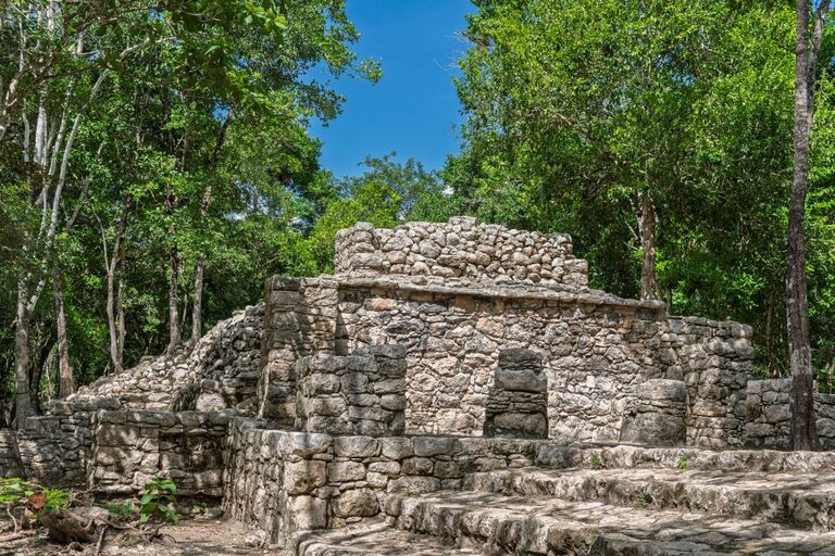 Maya-stad Coba Mexico Djoser