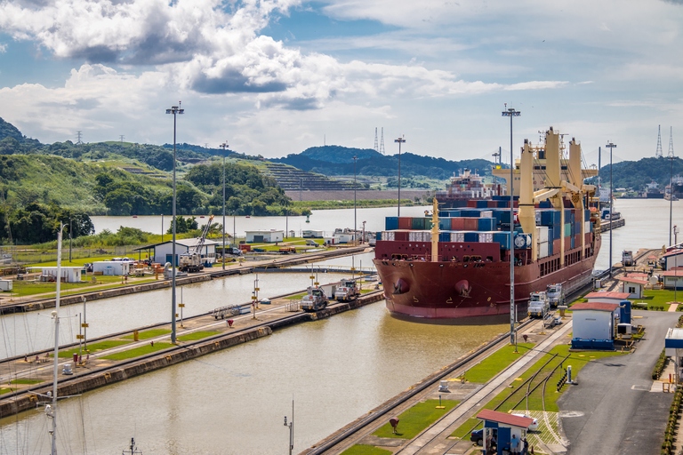 Boot in Panama kanaal