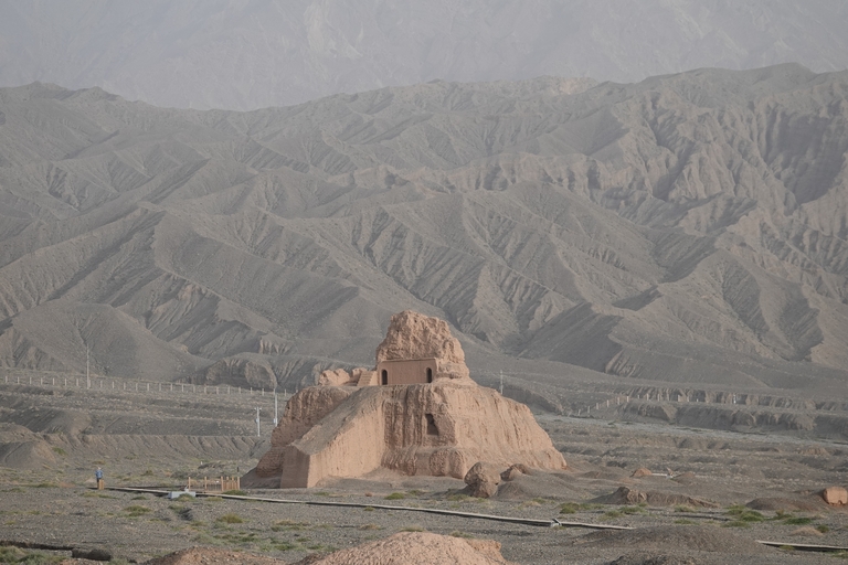 Subashi-ruïnes bij Kuqa china zijderoute
