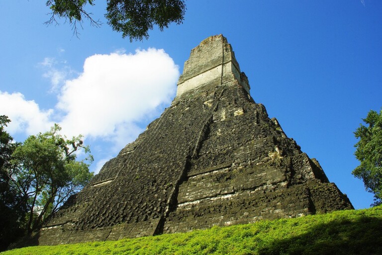 Zicht op Tikal