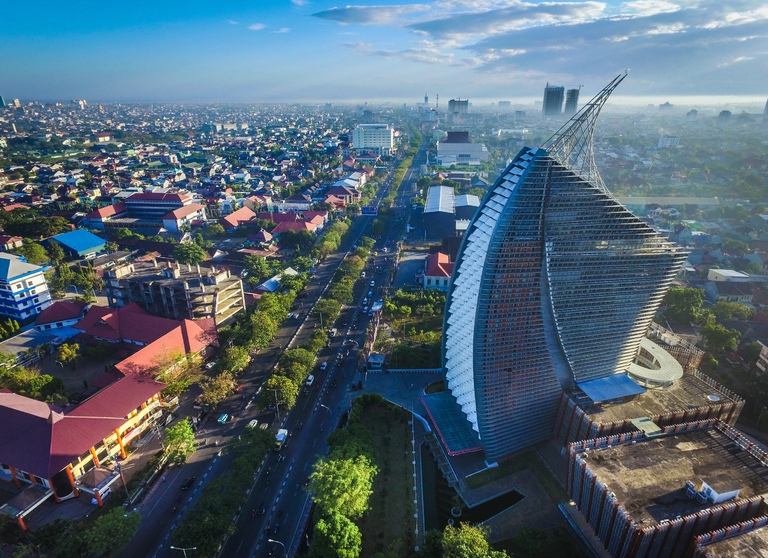 Makassar Indonesie binnenstad
