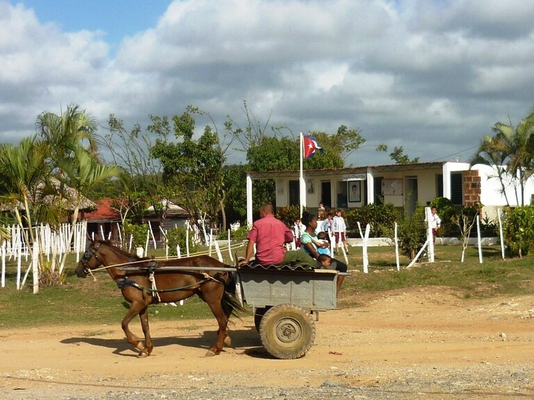 Paard en wagen Cuba