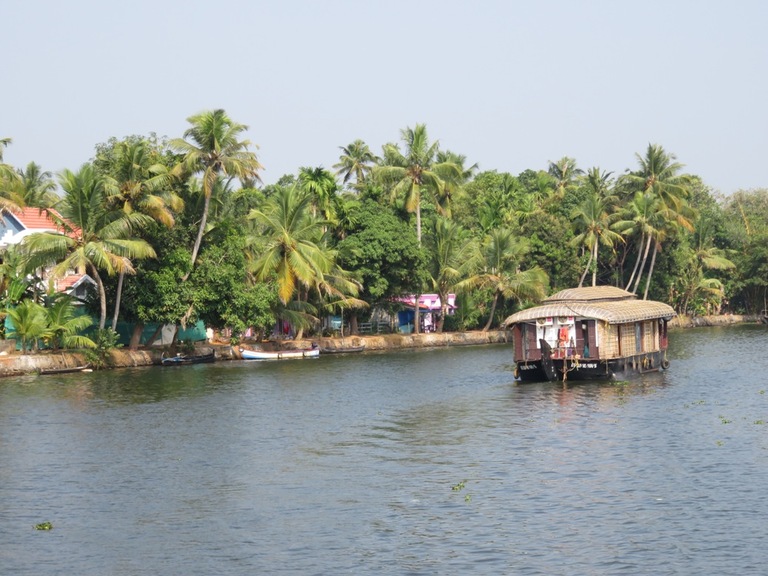 Rijstboot Kerela Allepey Backwaters Zuid-India Djoser