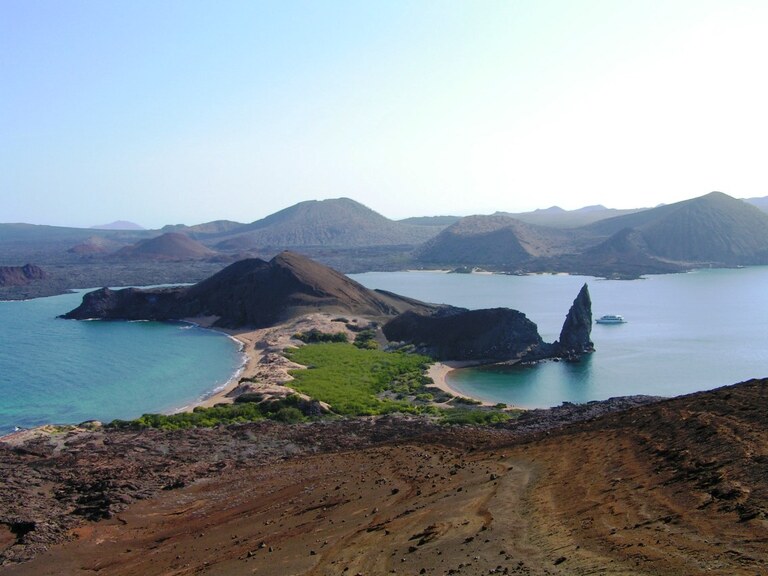 Uitzicht landschap Galapagos