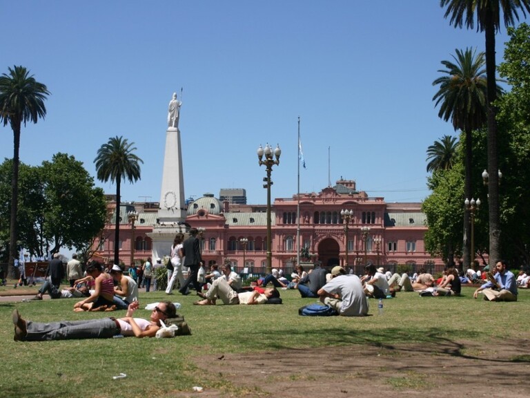 Plaza de Mayo in Buenos Aires Argentinie