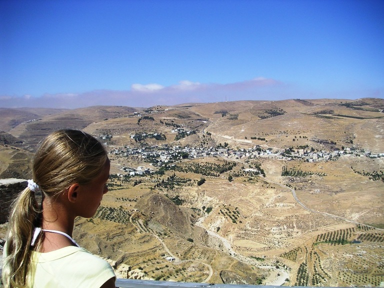 Kind uitzicht Family Jordanië