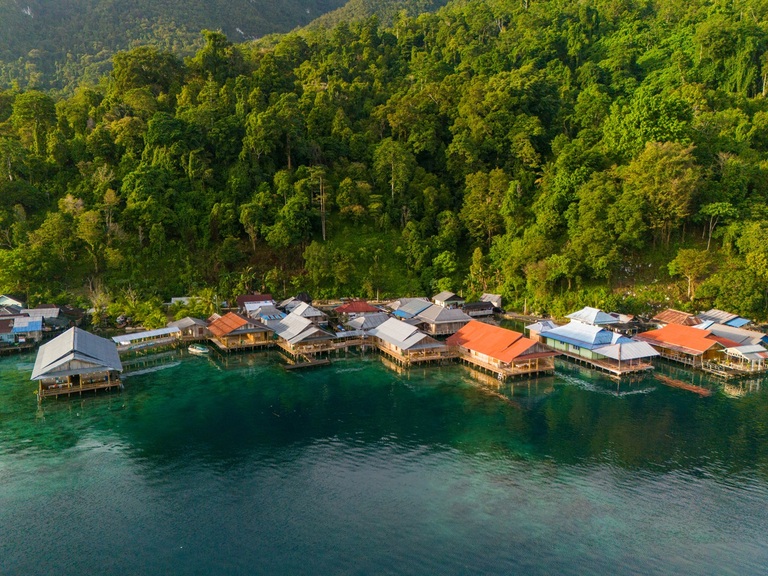 Sawai dorp Ceran Molukken Indonesië