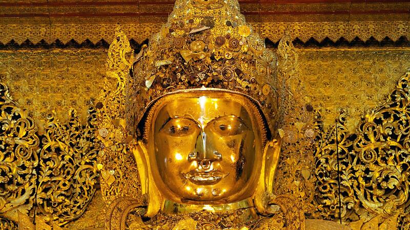 Het meest vereerde beeld van Myanmar 