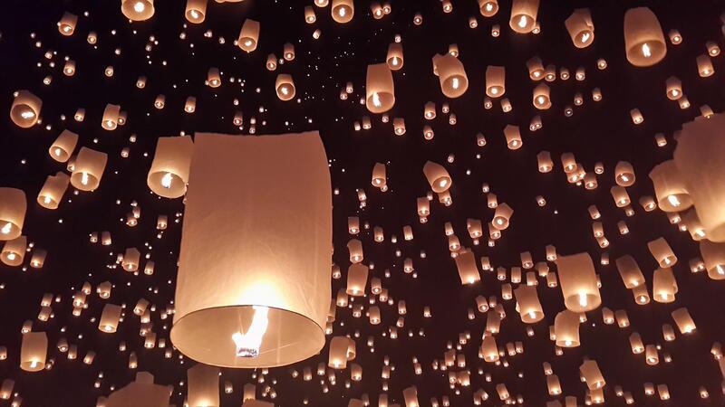 Vier Loi Krathong in Thailand