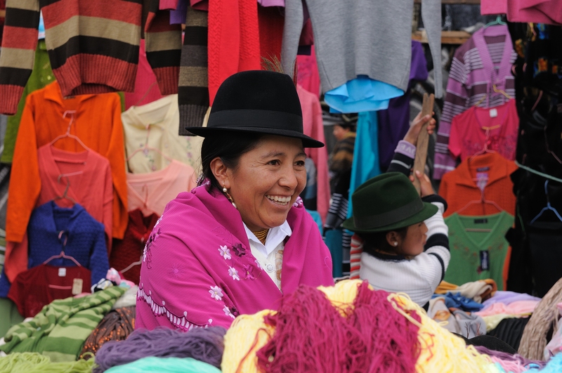 Stoffen uit Ecuador
