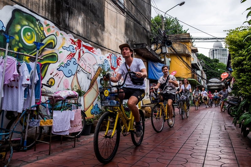 Biking in Bangkok
