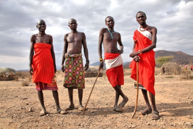 Een beeld van de Masai