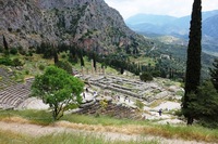 Delphi uitzicht Griekenland Djoser Family