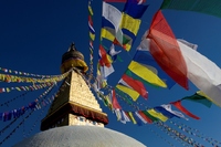 Tibet tempel vlaggen Djoser
