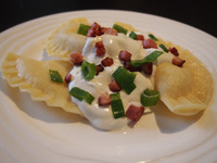 Verse pierogi met room