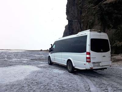 Bus IJsland winter