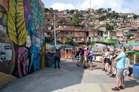 Medelin stadstour graffiti Colombia