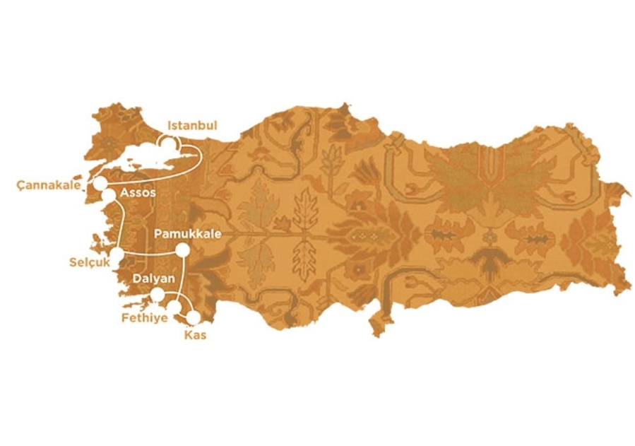 Routekaart Turkije, 20 dagen