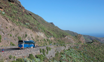 Bus met uitzicht Wandelvakantie Tenerife en La Gomera