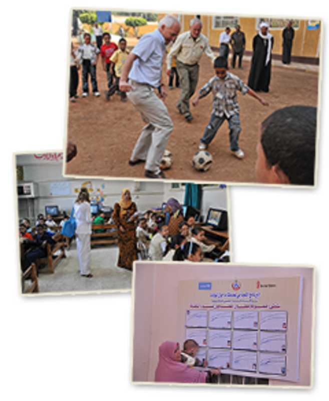 Op bezoek bij Unicef-projecten in Egypte