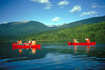 Tweedaagse kanotocht Wells Gray Park Canada